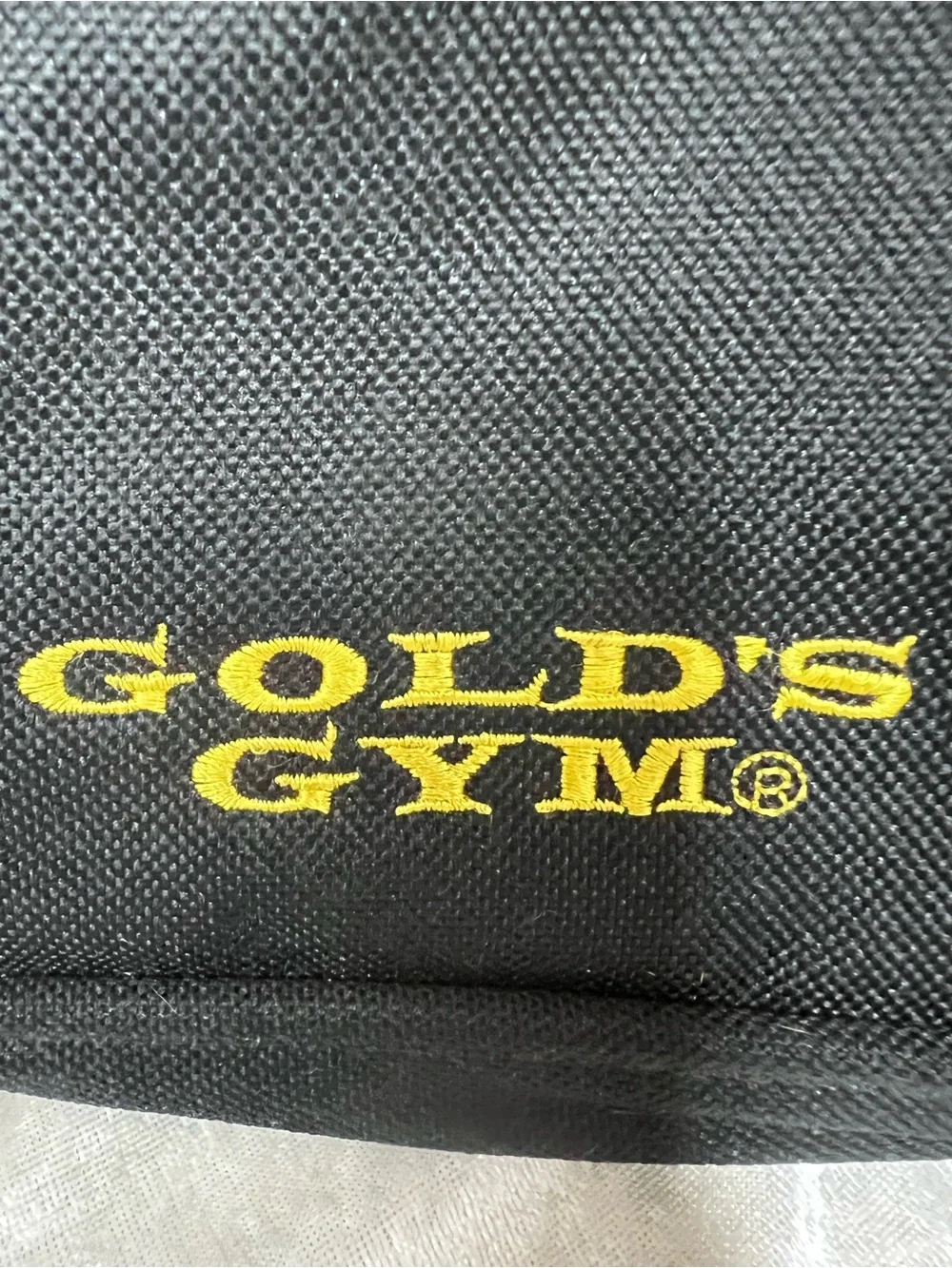 Vtg Golds Gym Men’s Black & Yellow Training Duffel Bag unisex